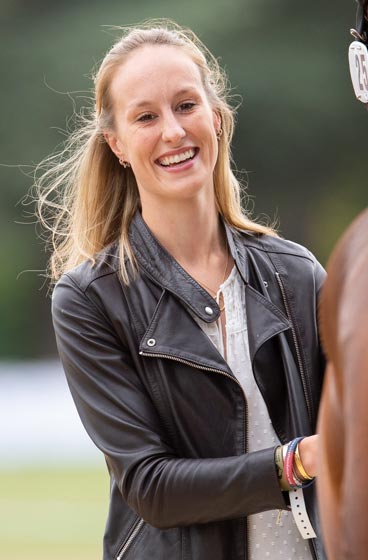 Portrait of Bella Innes Ker at the Blenheim Trot up